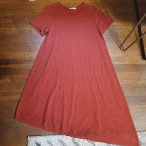WILT raw slant hem trapeze dress (XS)